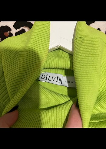 Yeşil Yüksek Yaka Kadın kazak - Görsel 3