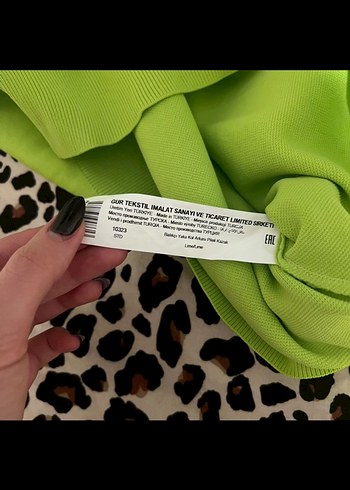 Yeşil Yüksek Yaka Kadın kazak - Görsel 4