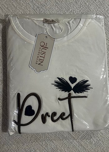 Kadın Kahverengi Baskılı Pijama Takımı - Görsel 2