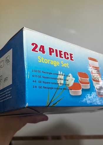 Renkli 24 Parça Saklama Kabı Seti - Görsel 5