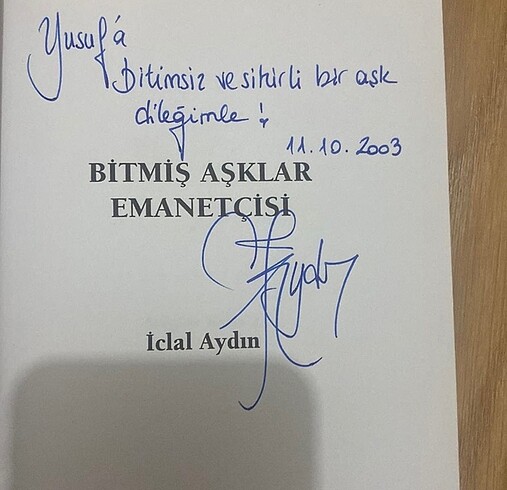  Bitmiş Aşklar Emanetçisi İmzalı