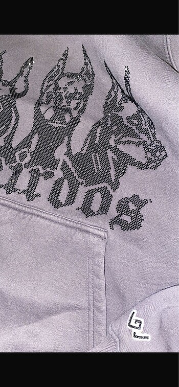 l Beden gri Renk Taşlı sweatshirt