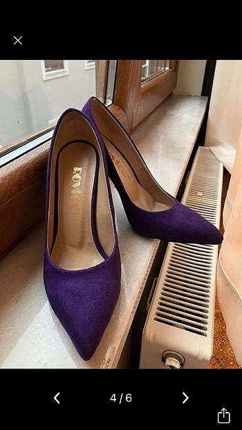 37 Beden mor Renk Mor stiletto