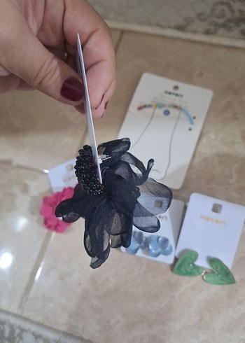 Renkli Boncuklu  Kadın Küpeler - Görsel 3