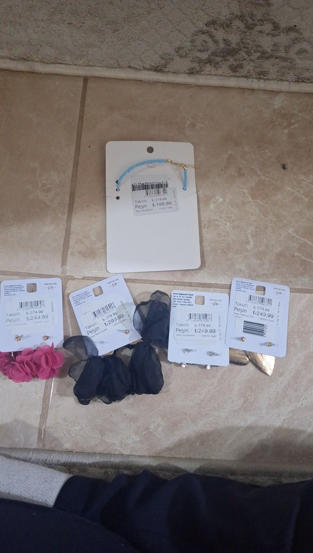 Renkli Boncuklu  Kadın Küpeler - Görsel 5