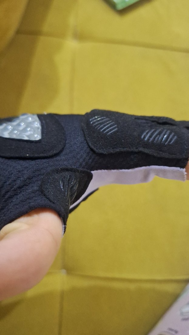 Yarı Parmak Siyah Biker Eldiven - Görsel 4