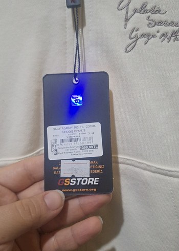 GS orjinal Beyaz Fermuarlı çocuk Sweatshirt - Görsel 5