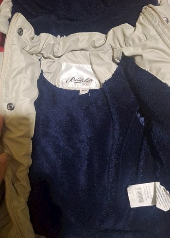 Beyaz Fermuarlı Erkek Çocuk Montu - Görsel 5