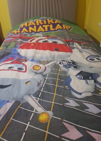 Harika Kanatlar baskılı tek kişilik nevresim takımı - Görsel 2