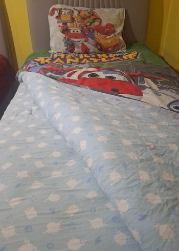 Harika Kanatlar baskılı tek kişilik nevresim takımı - Görsel 3