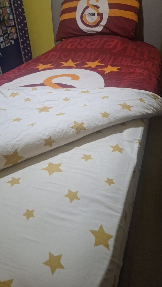 Galatasaray Baskılı tek kişilik nevresim takımı - Görsel 4