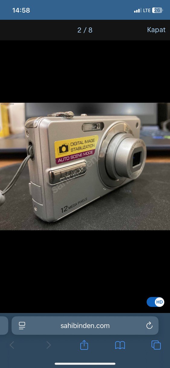 Gri LUMIX Dijital Fotoğraf Makinesi Seti - Görsel 2