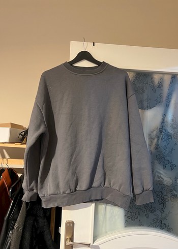 Gri Kadın Oversize Sweatshirt