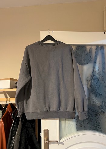 Diğer Gri Kadın Oversize Sweatshirt