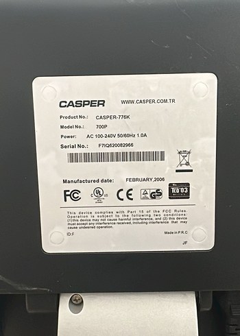 Gri CASPER Monitör - Görsel 4