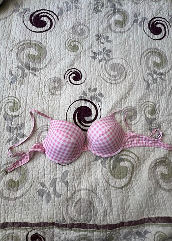 s Beden Dagi Pembe Kareli Bikini Üstü