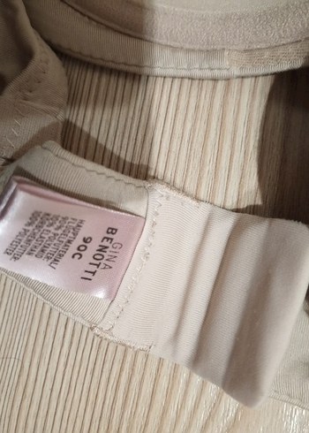 Gina Bej Düz Minimalist Sütyen