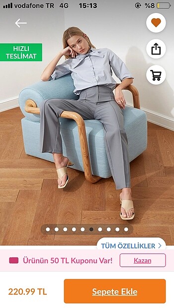 Trendyol gri pantolon