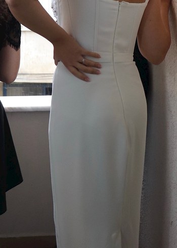 Beyaz nikah - nişan elbise - Görsel 5