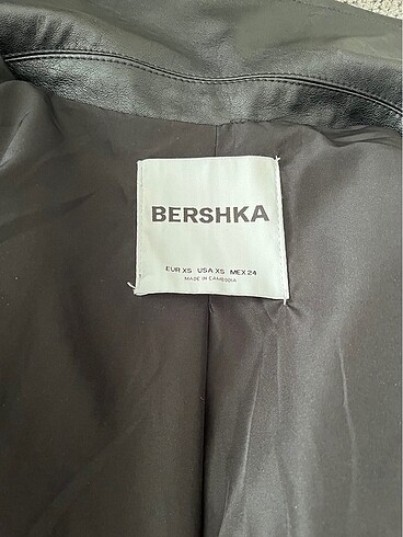 xs Beden giyilmemiş bershka deri ceket