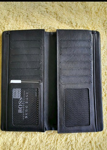 BOSS Parlak Siyah Erkek Cüzdan - Görsel 2