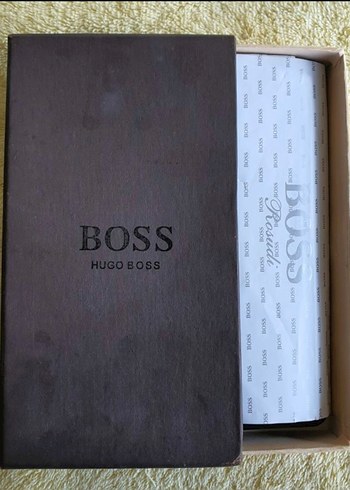 BOSS Parlak Siyah Erkek Cüzdan - Görsel 7