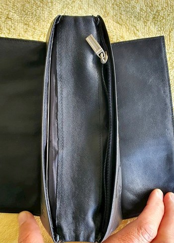 BOSS Parlak Siyah Erkek Cüzdan - Görsel 5