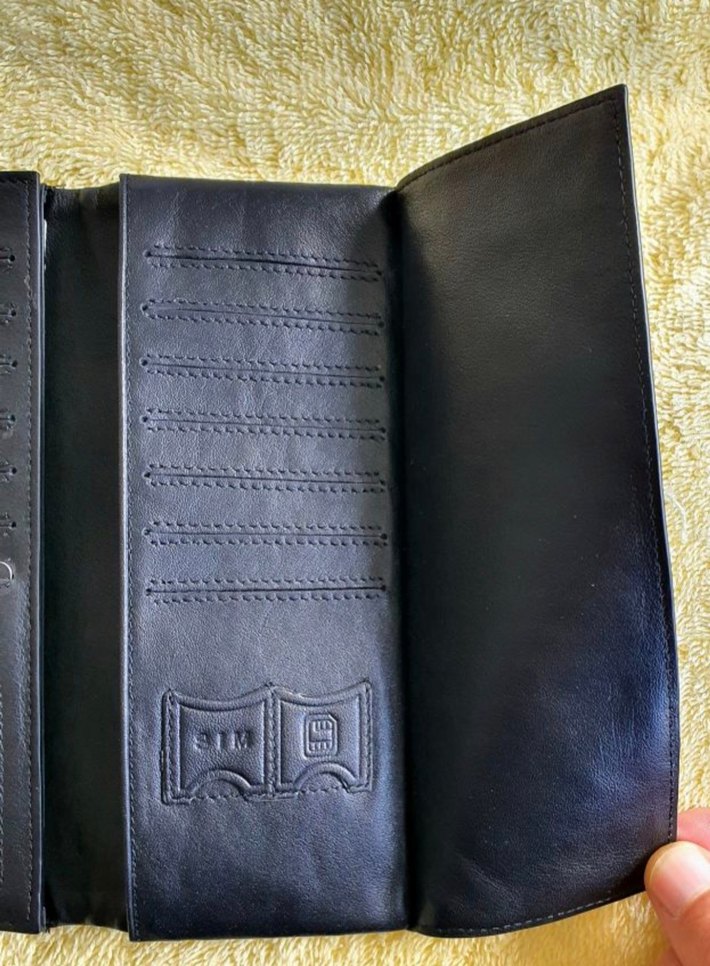 BOSS Parlak Siyah Erkek Cüzdan - Görsel 3