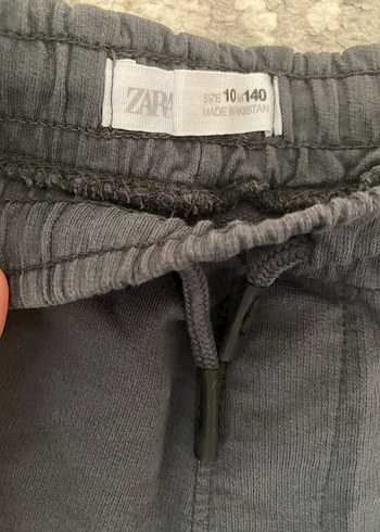 Erkek çocuk  Gri Kısa Kollu Rahat şortluTakım - Görsel 4