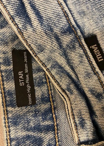 Kadın  Kot Pantolon mom jeans - Görsel 3