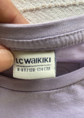 LC Waikiki Çocuk lila Kısa Kollu Baskılı Tişört