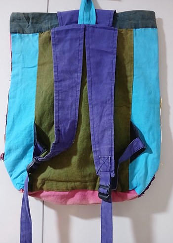 Renkli Bohem Kadın Sırt Çantası - Görsel 2