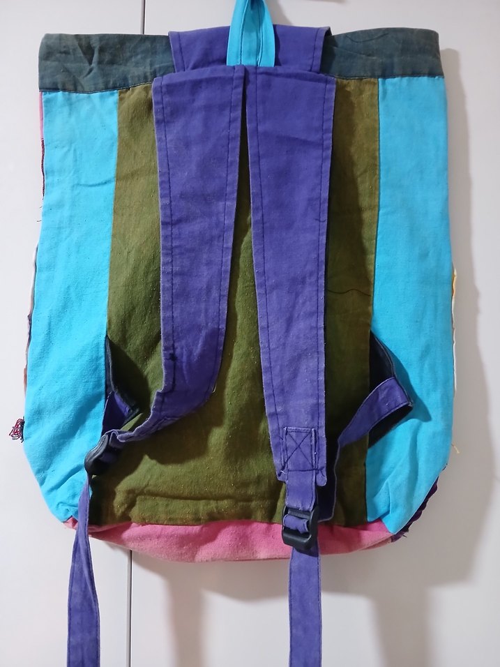 Renkli Bohem Kadın Sırt Çantası - Görsel 2