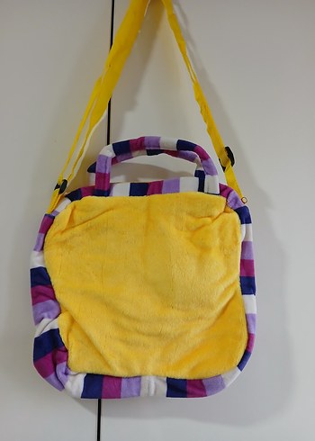 Renkli Sarı Peluş Çocuk Çantası - Görsel 2