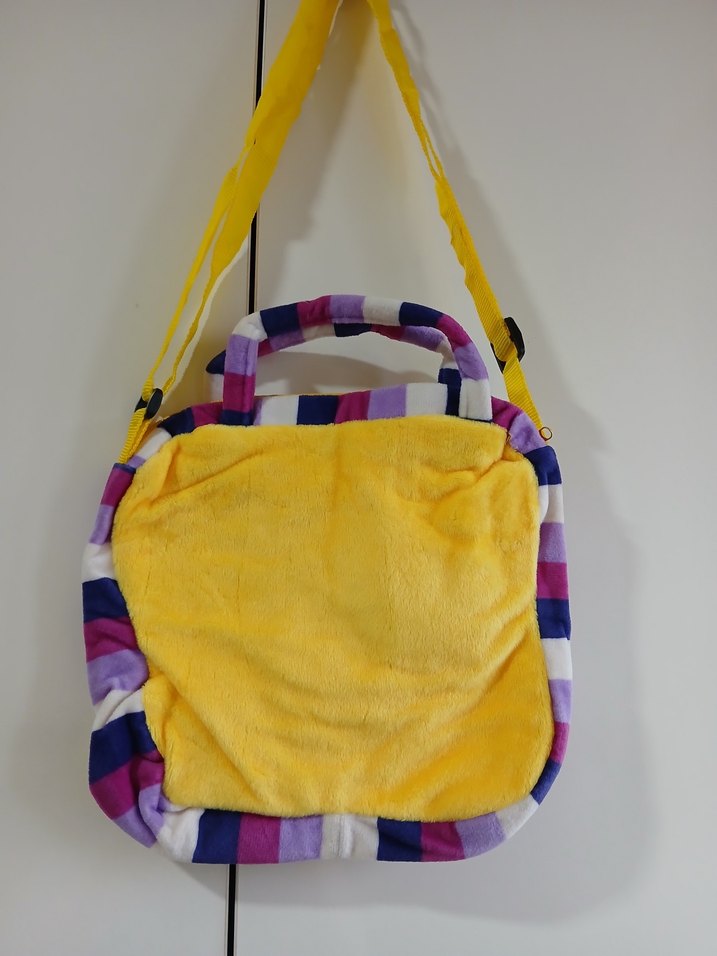 Renkli Sarı Peluş Çocuk Çantası - Görsel 2