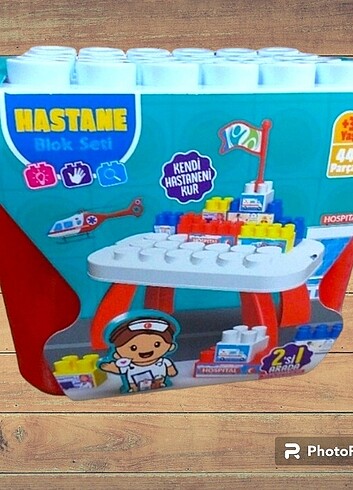  Beden ????44 PARÇA BLOKLU HASTANE SETİ