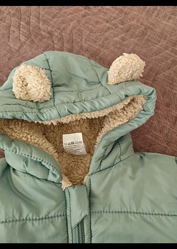 Çocuk Kapüşonlu Peluş Detaylı Mont - Görsel 4