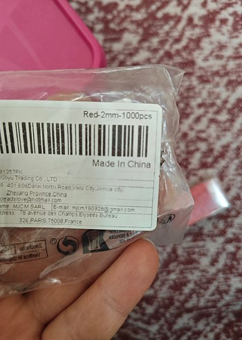 Renkli Kırmızı Boncukları - Görsel 2