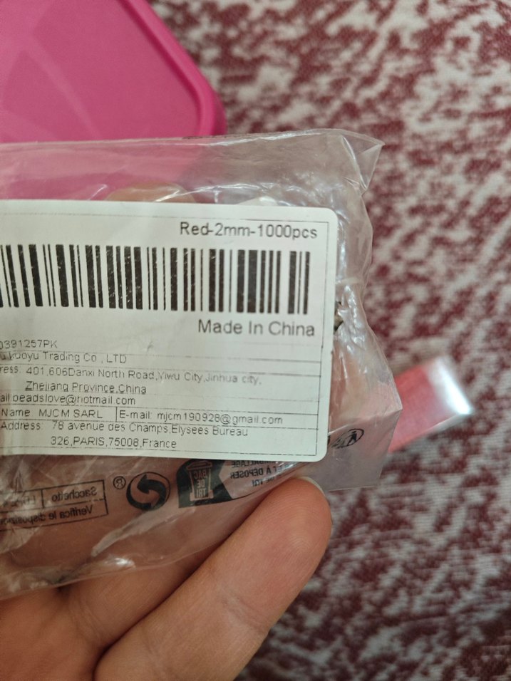 Renkli Kırmızı Boncukları - Görsel 2