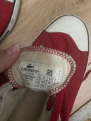 Lacoste Kırmızı ayakkabı