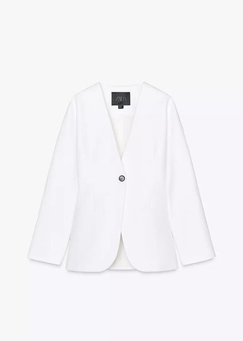 Zara Zara Bele Oturan Blazer Ceket