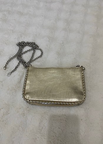  Beden Stradivarius Gold Boncuklu Çanta