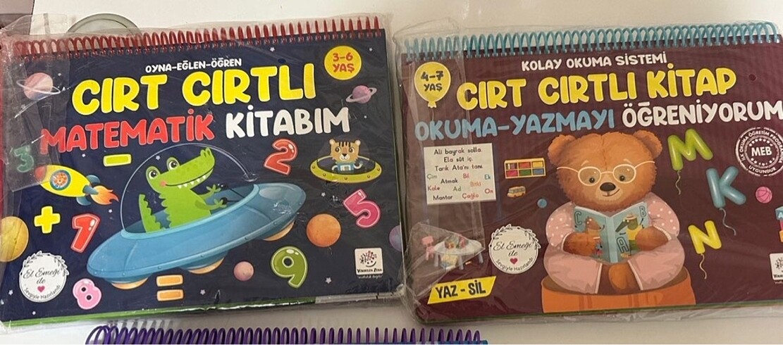 Cırt cırtlı eğitici kitap ikili set