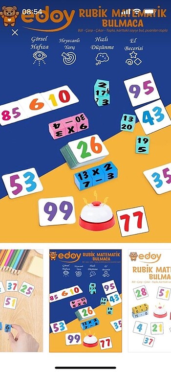 Beden Edoy Matematik Oyunu