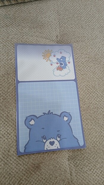  İki yapraklı not defteri care bears lı