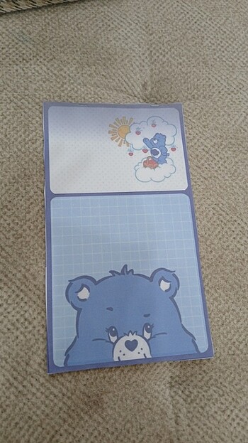  Beden İki yapraklı not defteri care bears lı