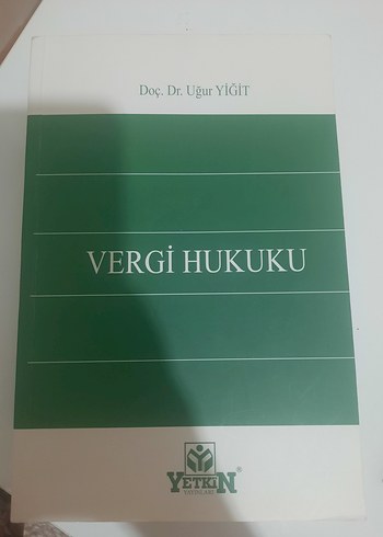 Vergi Hukuku Kitabı - Doç. Dr. Uğur Yiğit