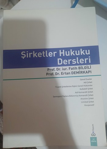Şirketler Hukuku Dersleri Kitabı