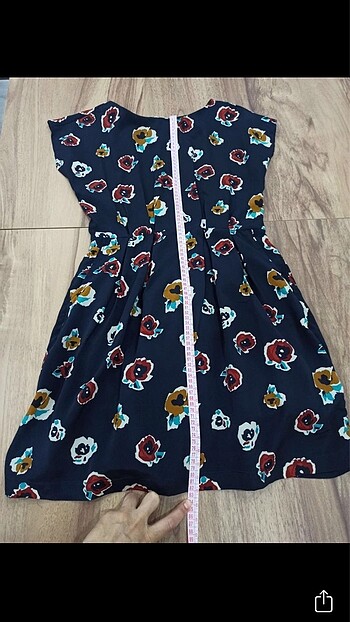m Beden Çiçekli mini elbise