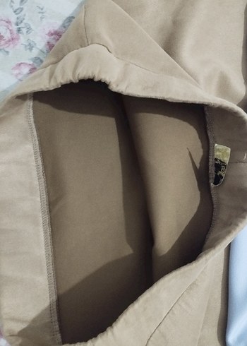 Bej Kadın Uzun Süet Etek - Görsel 3